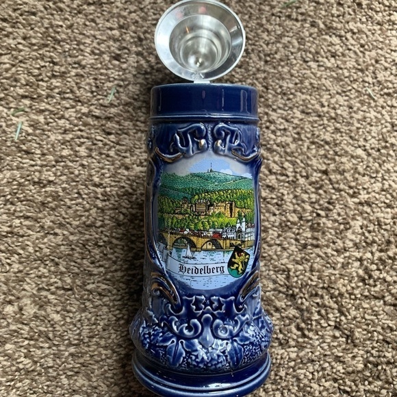 Heidelberg Ceramic 95% Zinn Made in Germany Stein - Picture 3 of 11